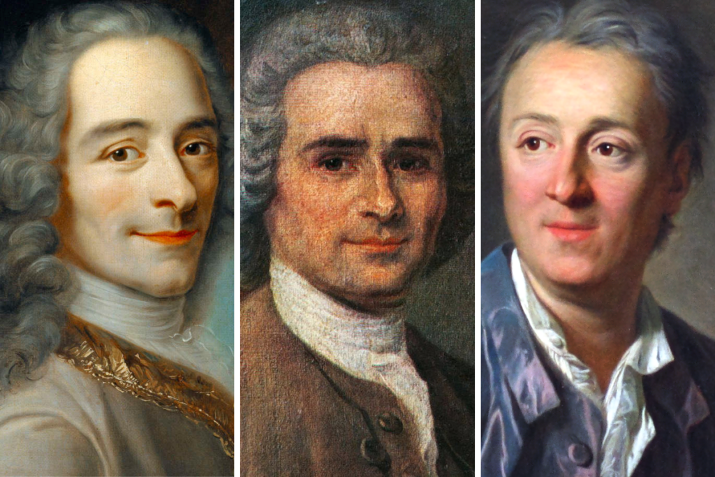 Voltaire-Rousseau-Diderot