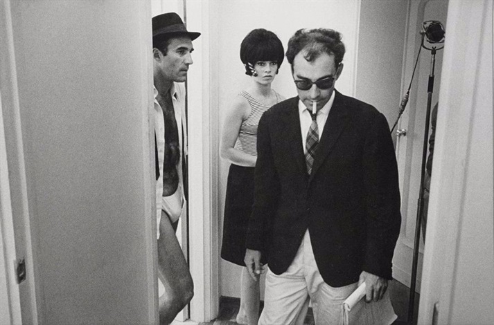 jean-louis-swiners-brigitte-bardot,-michel-piccoli-et-jean-luc-godard-sur-le-tournage-du-film-le-mépris,-1963